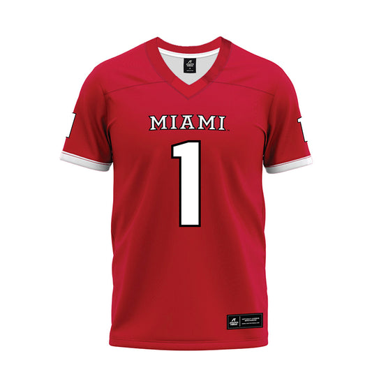Miami of Ohio - NCAA Football : Eli Blakey - 2023 Red Premium Football Jersey-0