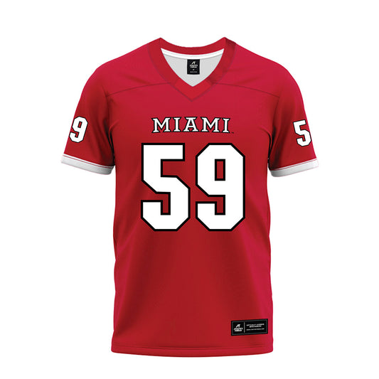 Miami of Ohio - NCAA Football : Hudson Powell - 2023 Red Premium Football Jersey-0