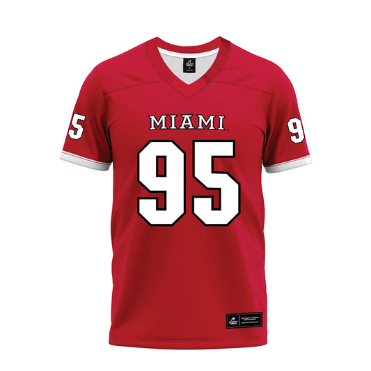 Miami of Ohio - NCAA Football : Aariz Taylor - 2023 Red Premium Football Jersey-0