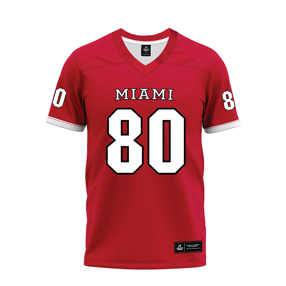Miami of Ohio - NCAA Football : Michael Parrish - 2023 Red Premium Football Jersey-0