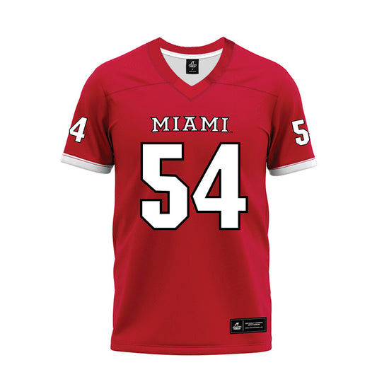 Miami of Ohio - NCAA Football : Aiden Howard - 2023 Red Premium Football Jersey-0