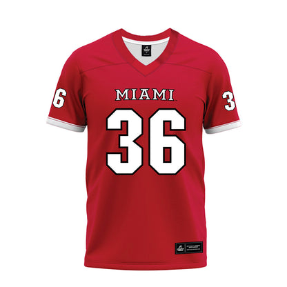 Miami of Ohio - NCAA Football : Carter Holden - 2023 Red Premium Football Jersey-0