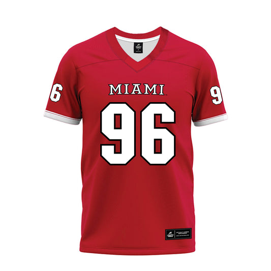 Miami of Ohio - NCAA Football : Carmine Orozco - 2023 Red Premium Football Jersey-0