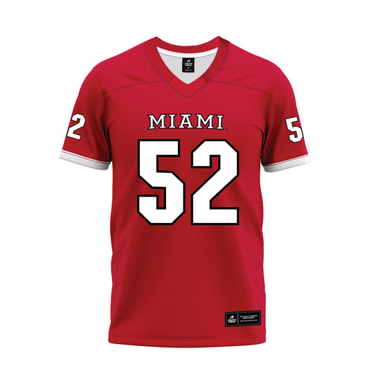 Miami of Ohio - NCAA Football : Nasir Washington - 2023 Red Premium Football Jersey-0