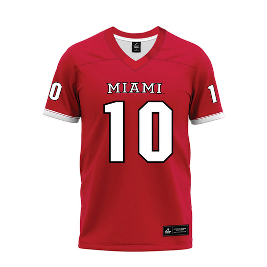 Miami of Ohio - NCAA Football : Lynel Billups-Williams - 2023 Red Premium Football Jersey-0
