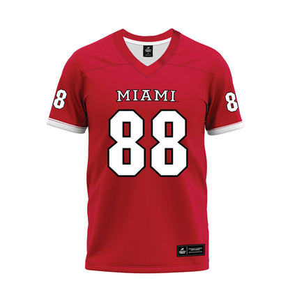 Miami of Ohio - NCAA Football : Brody Kosin - 2023 Red Premium Football Jersey-0