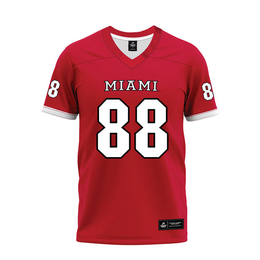 Miami of Ohio - NCAA Football : Brody Kosin - 2023 Red Premium Football Jersey-0
