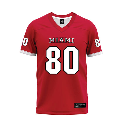 Miami of Ohio - NCAA Football : Michael Parrish - 2023 Red Premium Football Jersey-0