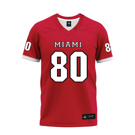 Miami of Ohio - NCAA Football : Michael Parrish - 2023 Red Premium Football Jersey-0