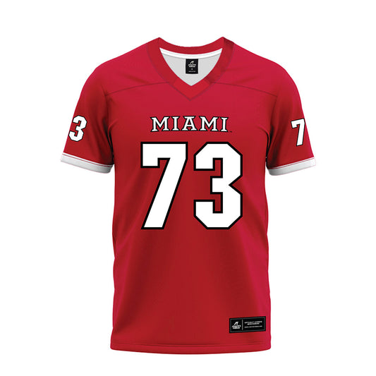 Miami of Ohio - NCAA Football : Brandon Lawhorn Moore - 2023 Red Premium Football Jersey-0