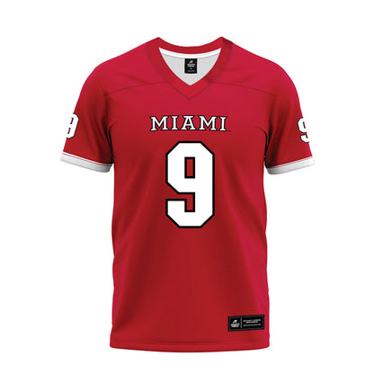 Miami of Ohio - NCAA Football : Javon Hammonds - 2023 Red Premium Football Jersey-0