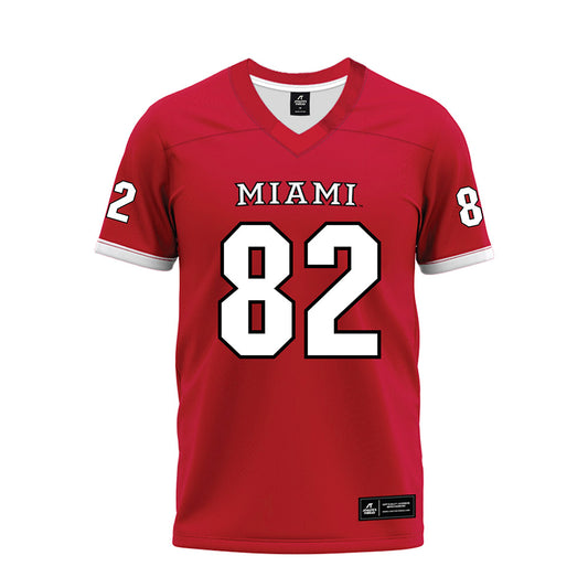 Miami of Ohio - NCAA Football : Paolo Papalia - 2023 Red Premium Football Jersey-0