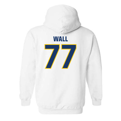 Drexel - NCAA Men's Lacrosse : Lincoln Wall - Classic Shersey Hooded Sweatshirt-1