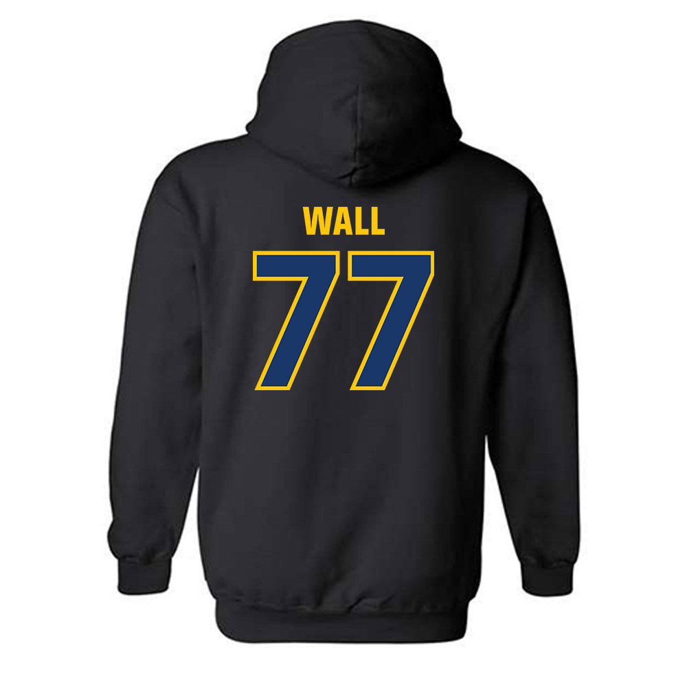 Drexel - NCAA Men's Lacrosse : Lincoln Wall - Classic Shersey Hooded Sweatshirt-1