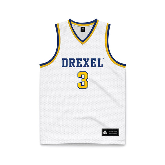 Drexel - NCAA Women's Basketball : Amaris Baker - White Basketball Jersey-0