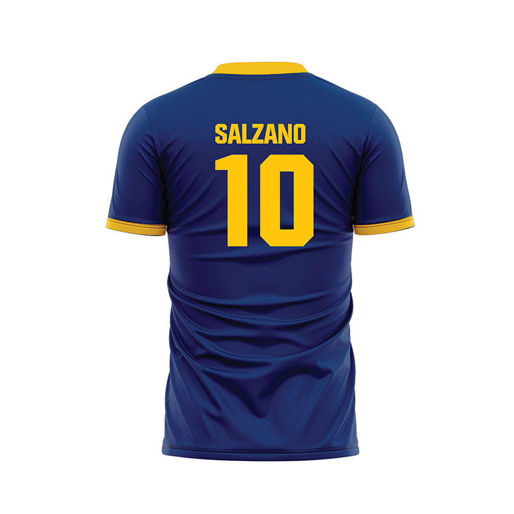 Drexel - NCAA Women's Soccer : Adriana Salzano - Blue Soccer Jersey-1