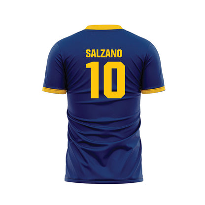 Drexel - NCAA Women's Soccer : Adriana Salzano - Blue Soccer Jersey-1