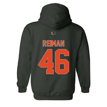 Miami - NCAA Football : Dylan Reiman - Classic Shersey Hooded Sweatshirt-1