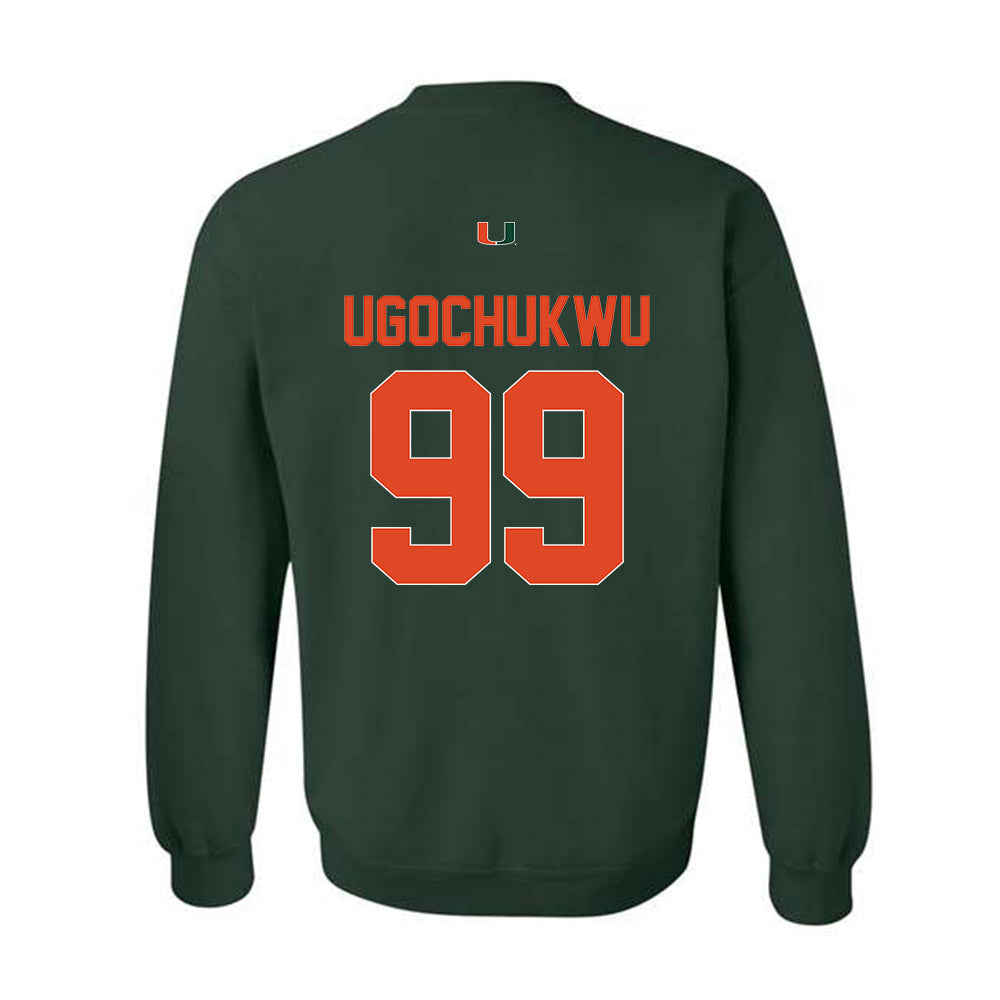 Miami - NCAA Men's Basketball : Divine-Collins Ugochukwu - Classic Shersey Crewneck Sweatshirt-1