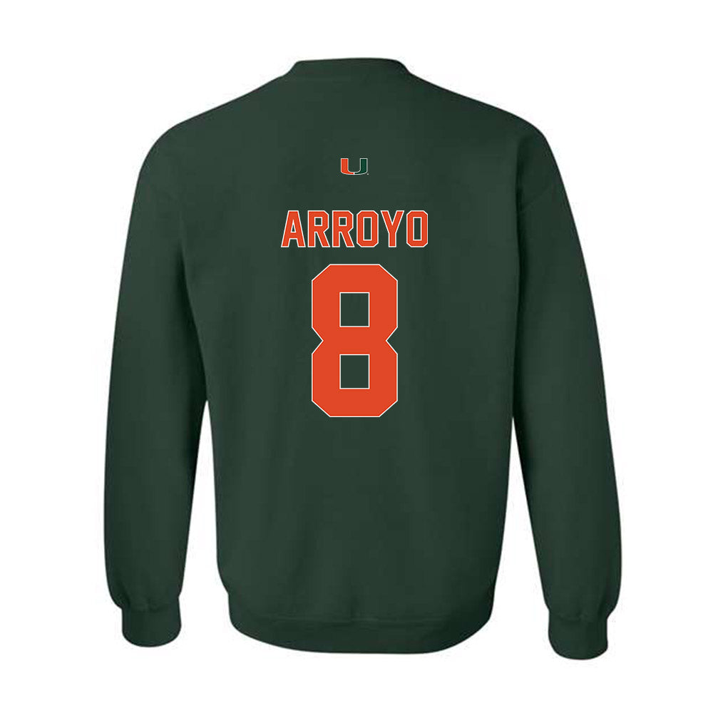 Miami - NCAA Football : Elijah Arroyo - Classic Shersey Crewneck Sweatshirt-1