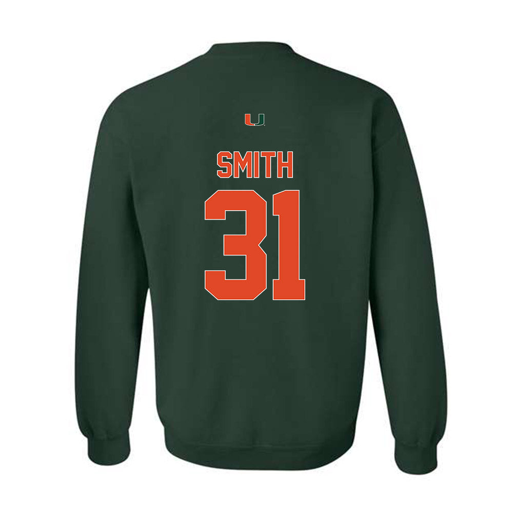 Miami - NCAA Baseball : Will Smith - Classic Shersey Crewneck Sweatshirt-1