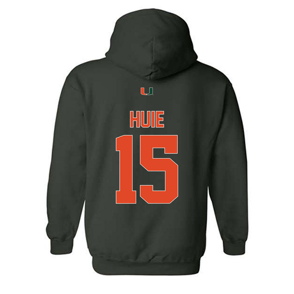 Miami - NCAA Men's Basketball : Kiree Huie - Classic Shersey Hooded Sweatshirt-1