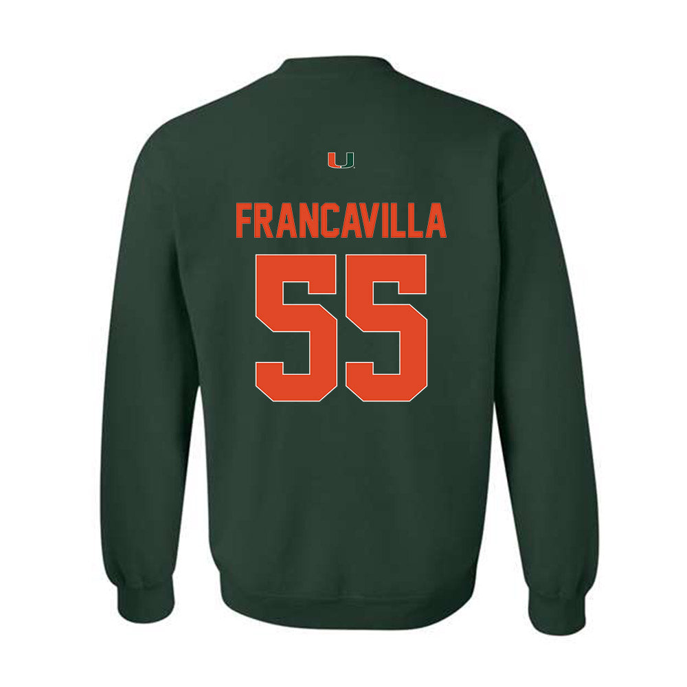 Miami - NCAA Football : Nino Francavilla - Classic Shersey Crewneck Sweatshirt-1