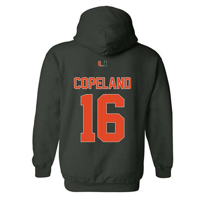 Miami - NCAA Baseball : Cian Copeland - Classic Shersey Hooded Sweatshirt-1