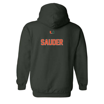 Miami - NCAA Men's Track & Field : The Sauder - Classic Shersey Hooded Sweatshirt-1