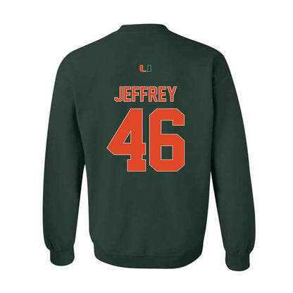 Miami - NCAA Baseball : Donavan Jeffrey - Classic Shersey Crewneck Sweatshirt-1