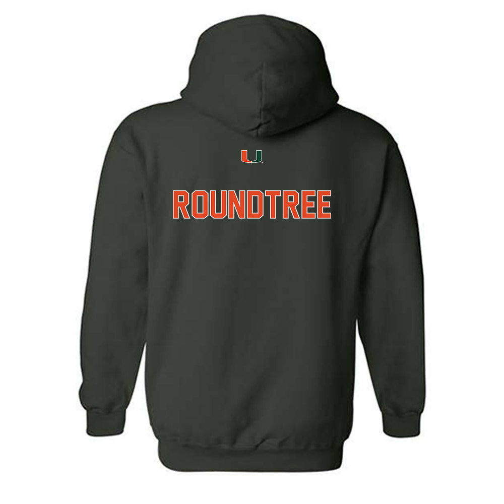 Miami - NCAA Women's Track & Field : Morgan Roundtree - Classic Shersey Hooded Sweatshirt-1
