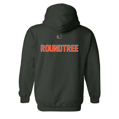 Miami - NCAA Women's Track & Field : Morgan Roundtree - Classic Shersey Hooded Sweatshirt-1