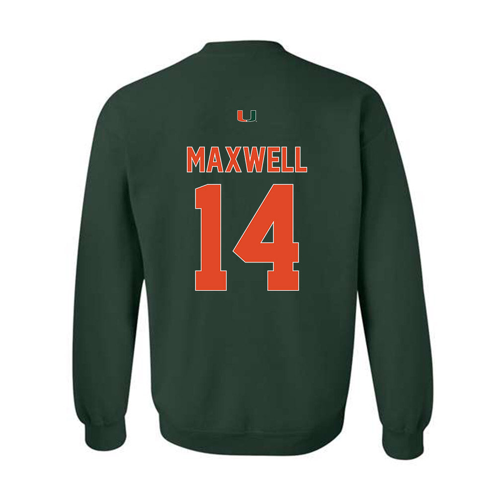 Miami - NCAA Women's Soccer : Taylor Maxwell - Classic Shersey Crewneck Sweatshirt-1