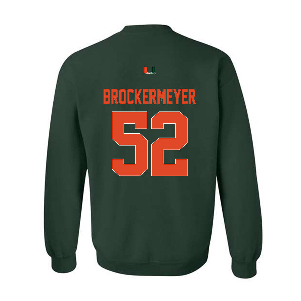 Miami - NCAA Football : James Brockermeyer - Classic Shersey Crewneck Sweatshirt-1