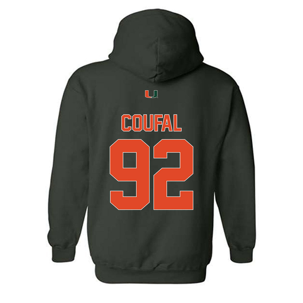 Miami - NCAA Football : Sam Coufal - Classic Shersey Hooded Sweatshirt-1