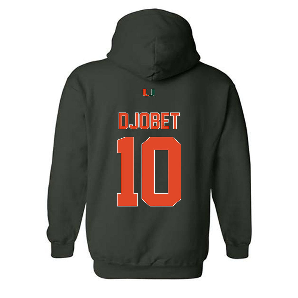 Miami - NCAA Men's Basketball : Paul Djobet - Classic Shersey Hooded Sweatshirt-1