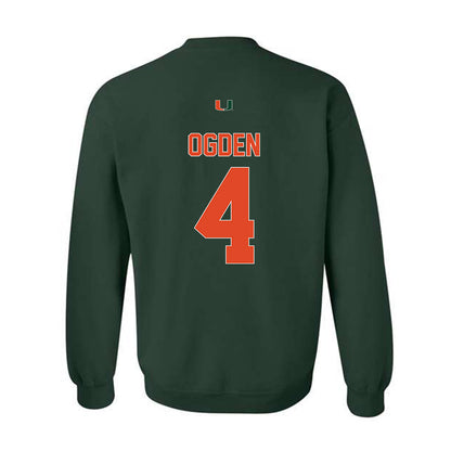 Miami - NCAA Baseball : Jake Ogden - Classic Shersey Crewneck Sweatshirt-1