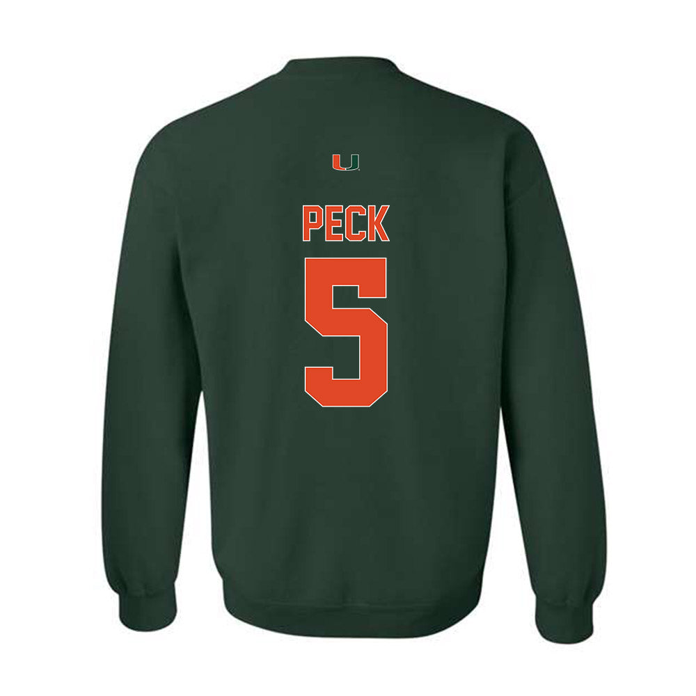 Miami - NCAA Women's Soccer : Amanda Peck - Classic Shersey Crewneck Sweatshirt-1