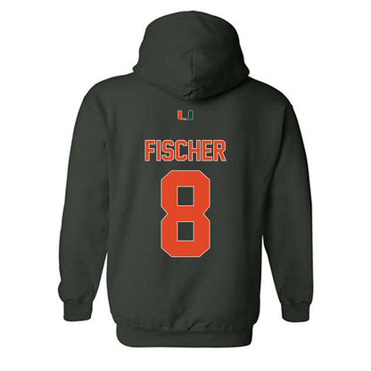 Miami - NCAA Baseball : Carson Fischer - Classic Shersey Hooded Sweatshirt-1