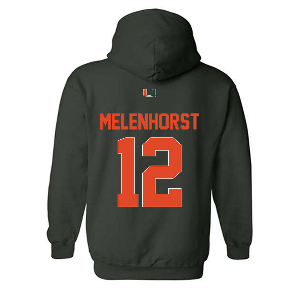 Miami - NCAA Women's Soccer : Teegan Melenhorst - Classic Shersey Hooded Sweatshirt-1