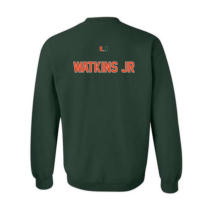 Miami - NCAA Men's Track & Field : Sean Watkins Jr - Classic Shersey Crewneck Sweatshirt-1