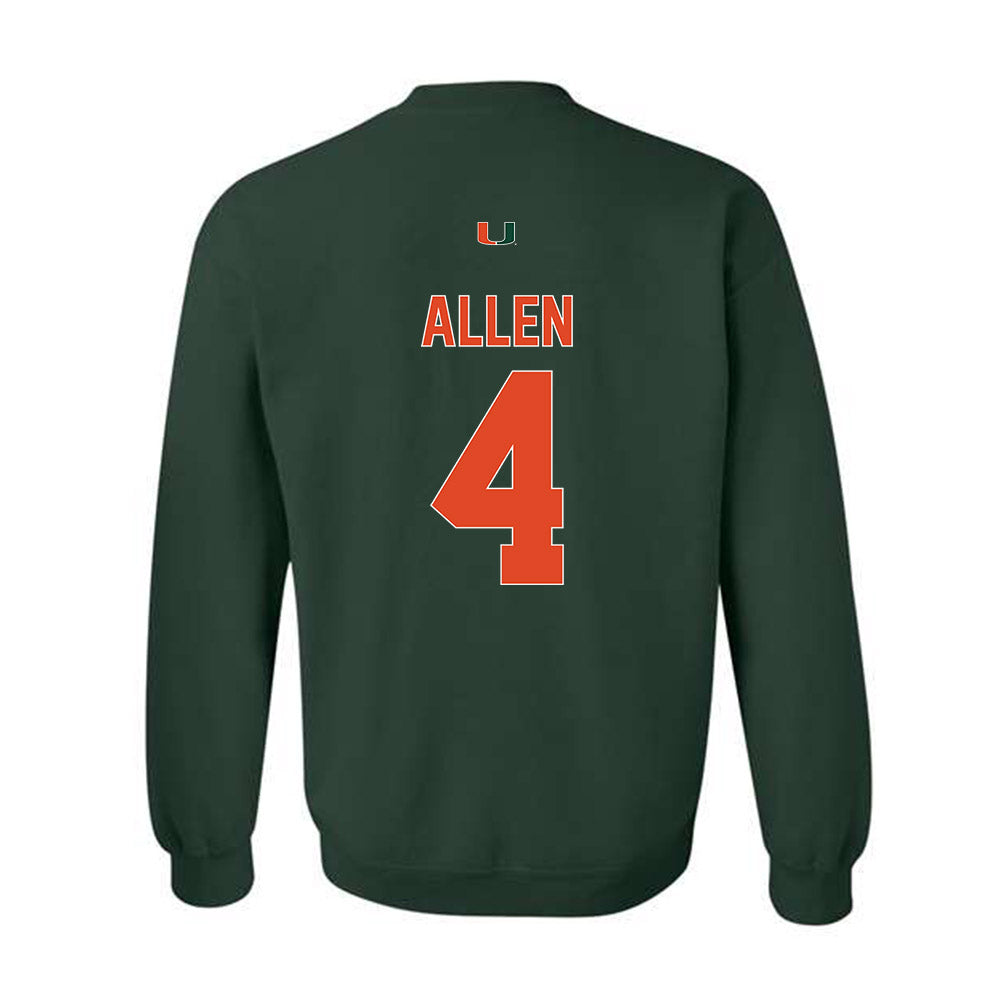 Miami - NCAA Men's Basketball : Marcus Allen - Classic Shersey Crewneck Sweatshirt-1