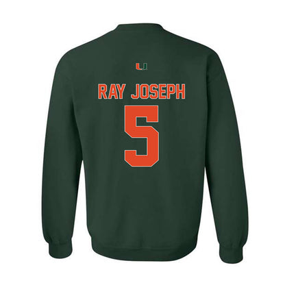 Miami - NCAA Football : Ray Ray Joseph - Classic Shersey Crewneck Sweatshirt-1