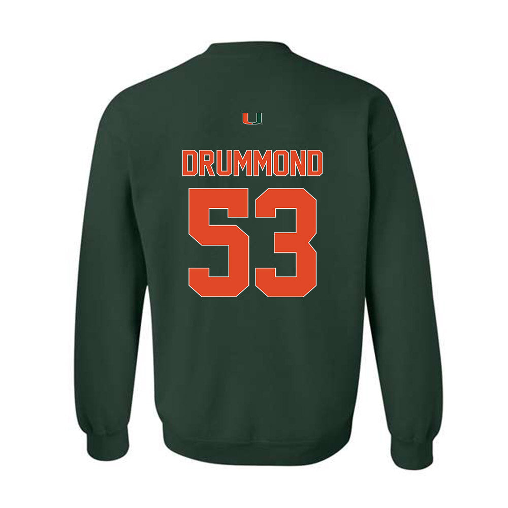 Miami - NCAA Baseball : Lj Drummond - Classic Shersey Crewneck Sweatshirt-1