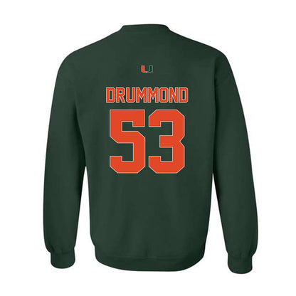 Miami - NCAA Baseball : Lj Drummond - Classic Shersey Crewneck Sweatshirt-1