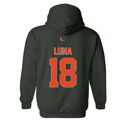 Miami - NCAA Football : Riply Luna - Classic Shersey Hooded Sweatshirt-1