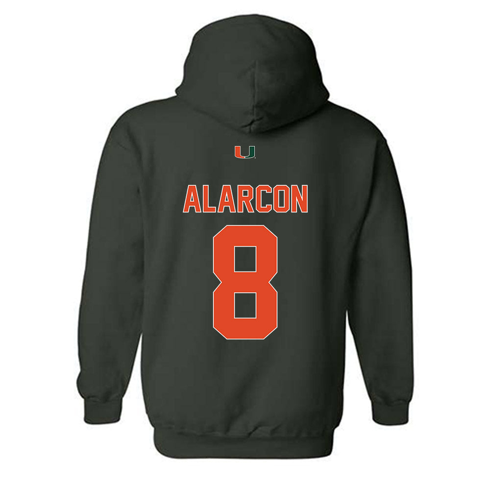 Miami - NCAA Women's Soccer : Ciara Alarcon - Classic Shersey Hooded Sweatshirt-1