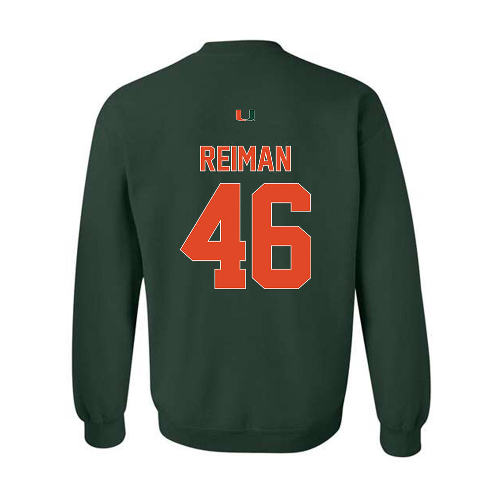 Miami - NCAA Football : Dylan Reiman - Classic Shersey Crewneck Sweatshirt-1