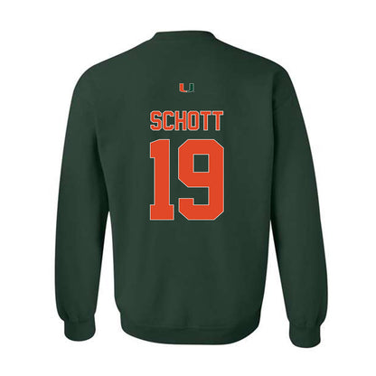 Miami - NCAA Football : Brock Schott - Classic Shersey Crewneck Sweatshirt-1
