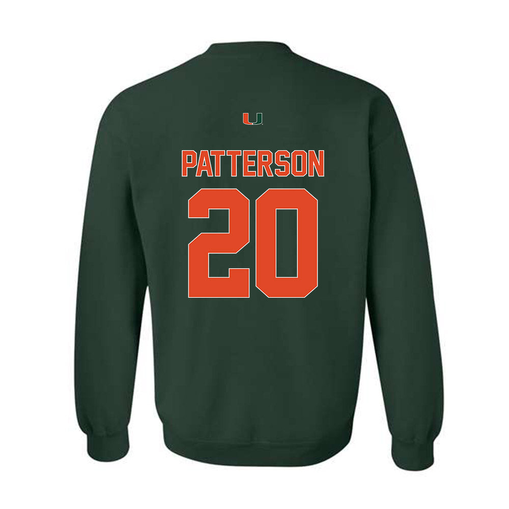 Miami - NCAA Football : Zaquan Patterson - Classic Shersey Crewneck Sweatshirt-1